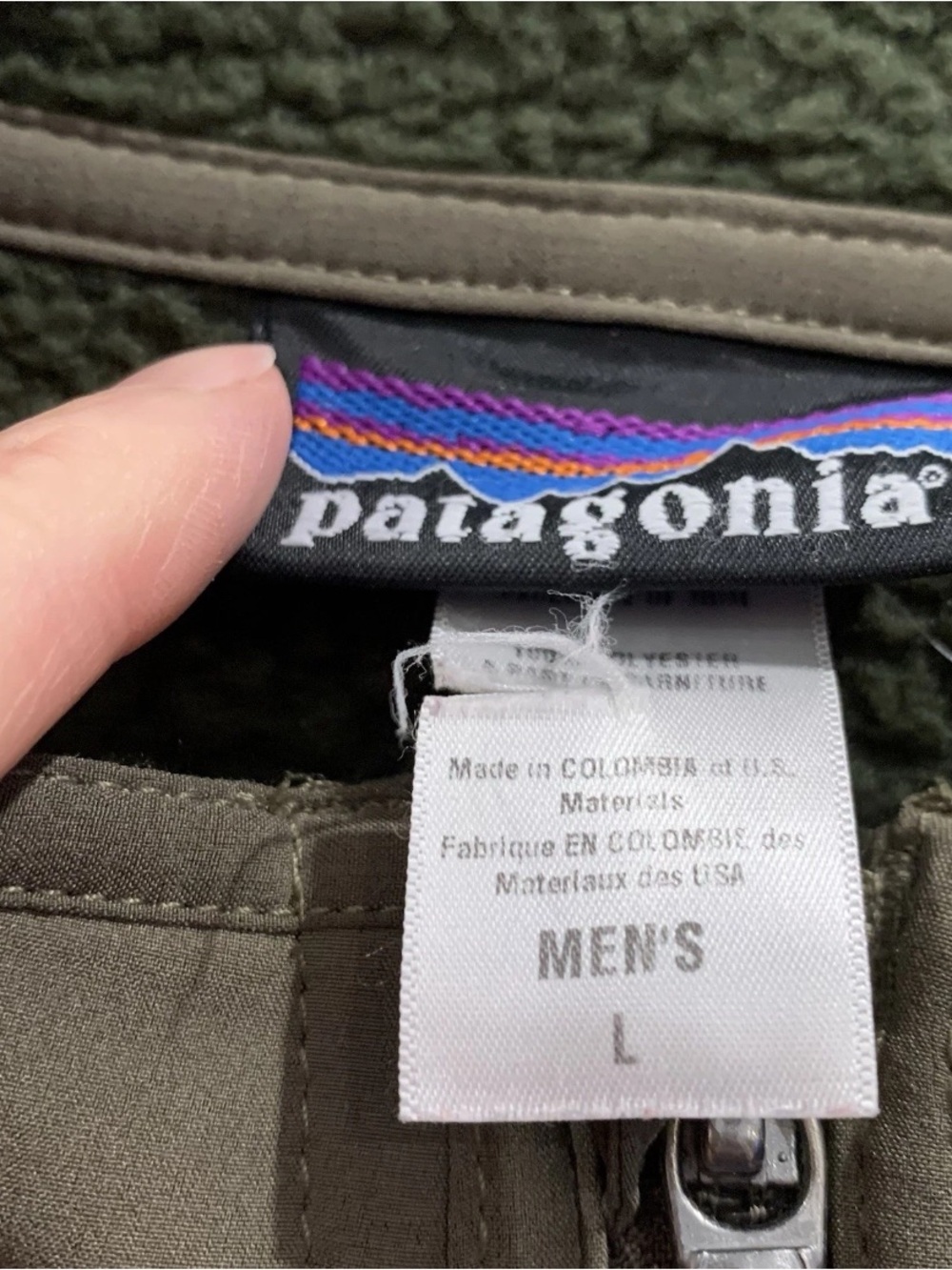 Patagonia Men's Intermediary Jacket - Olive Green Size Large - Picture 3 of 10